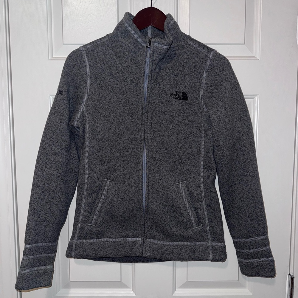 The North Face Women's Gray Full-Zip Fleece Jacket